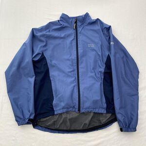 Gore Bike Wear Windstopper Jacket Mens 2XL Blue Full Zip Cycling Shell Polyester